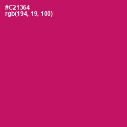 #C21364 - Maroon Flush Color Image
