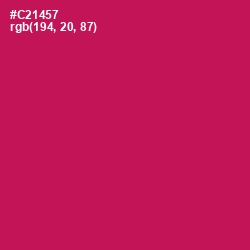 #C21457 - Maroon Flush Color Image