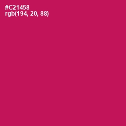 #C21458 - Maroon Flush Color Image