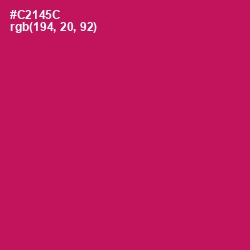 #C2145C - Maroon Flush Color Image