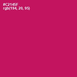 #C2145F - Maroon Flush Color Image