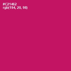 #C21462 - Maroon Flush Color Image