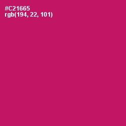 #C21665 - Maroon Flush Color Image