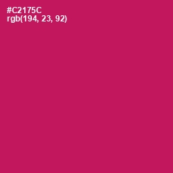 #C2175C - Maroon Flush Color Image