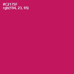 #C2175F - Maroon Flush Color Image