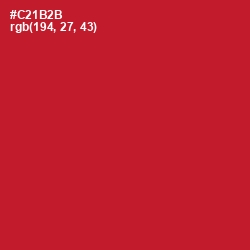 #C21B2B - Cardinal Color Image