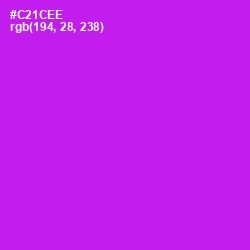 #C21CEE - Magenta / Fuchsia Color Image