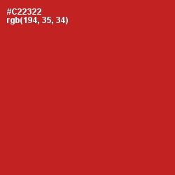 #C22322 - Persian Red Color Image