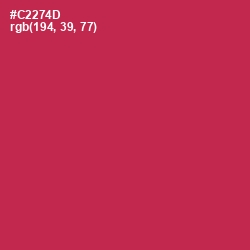 #C2274D - Maroon Flush Color Image