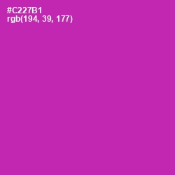 #C227B1 - Red Violet Color Image