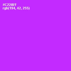 #C22AFF - Magenta / Fuchsia Color Image