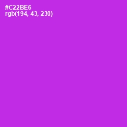#C22BE6 - Razzle Dazzle Rose Color Image