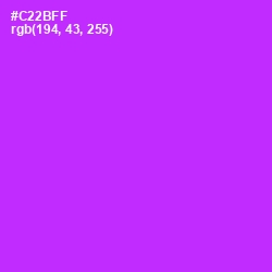#C22BFF - Magenta / Fuchsia Color Image