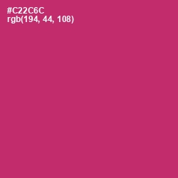 #C22C6C - Cerise Red Color Image