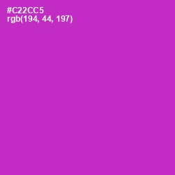 #C22CC5 - Razzle Dazzle Rose Color Image
