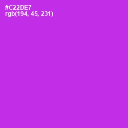 #C22DE7 - Razzle Dazzle Rose Color Image