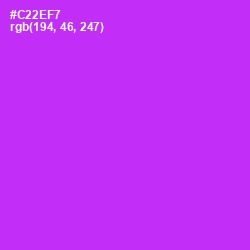 #C22EF7 - Razzle Dazzle Rose Color Image