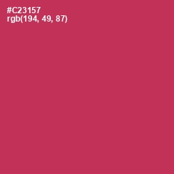 #C23157 - Brick Red Color Image