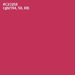 #C23258 - Brick Red Color Image