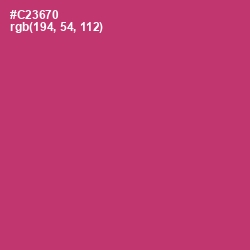 #C23670 - Cerise Red Color Image