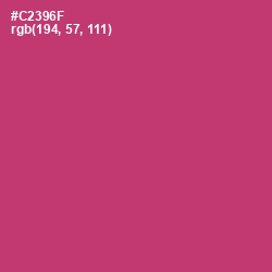 #C2396F - Cerise Red Color Image