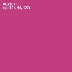 #C23C7F - Cerise Red Color Image