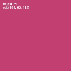 #C23F71 - Cerise Red Color Image