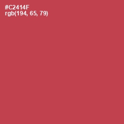 #C2414F - Fuzzy Wuzzy Brown Color Image
