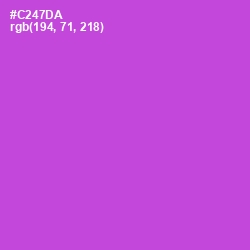 #C247DA - Fuchsia Pink Color Image