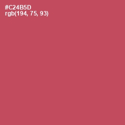 #C24B5D - Fuzzy Wuzzy Brown Color Image