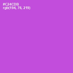 #C24CDB - Fuchsia Pink Color Image