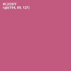 #C2597F - Cranberry Color Image