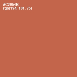 #C2654B - Red Damask Color Image