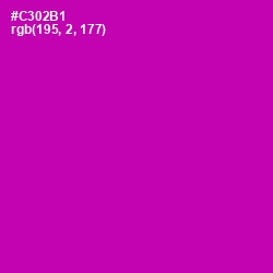 #C302B1 - Red Violet Color Image