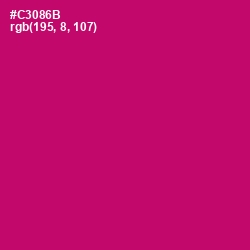 #C3086B - Razzmatazz Color Image