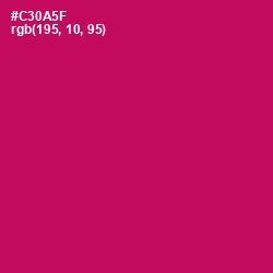 #C30A5F - Razzmatazz Color Image