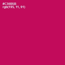 #C30B5B - Maroon Flush Color Image