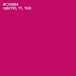 #C30B66 - Razzmatazz Color Image