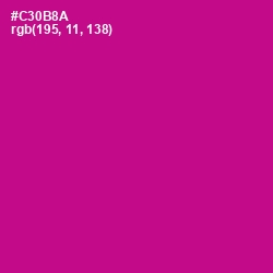 #C30B8A - Red Violet Color Image