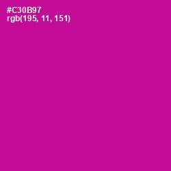 #C30B97 - Red Violet Color Image