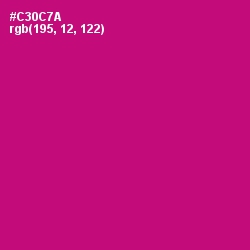 #C30C7A - Razzmatazz Color Image