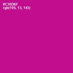 #C30D8F - Red Violet Color Image
