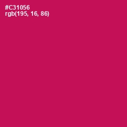 #C31056 - Maroon Flush Color Image