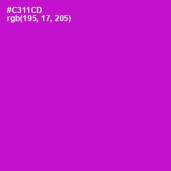 #C311CD - Shocking Pink Color Image
