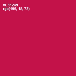 #C31249 - Maroon Flush Color Image