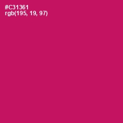 #C31361 - Maroon Flush Color Image