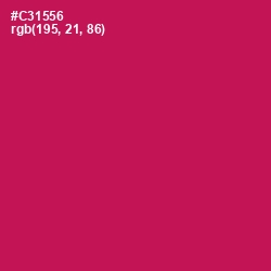 #C31556 - Maroon Flush Color Image
