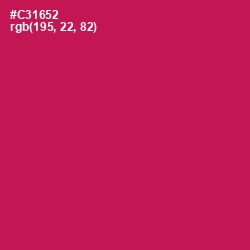 #C31652 - Maroon Flush Color Image