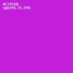 #C31FDB - Razzle Dazzle Rose Color Image