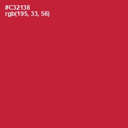 #C32138 - Flush Mahogany Color Image